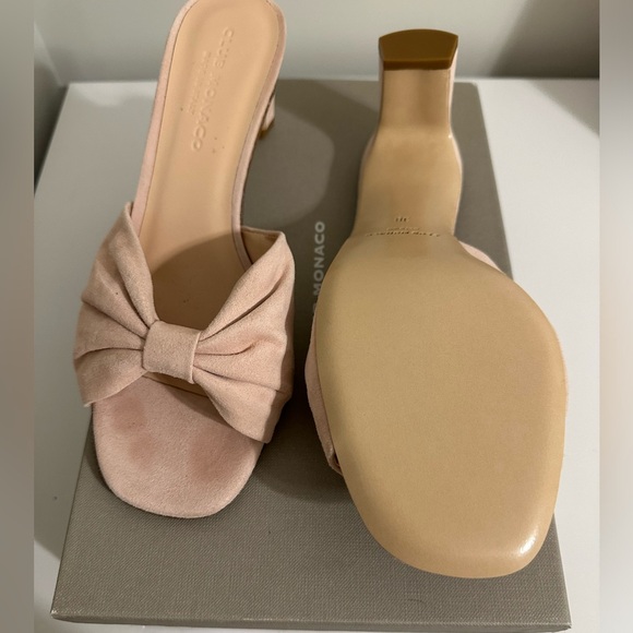 Club Monaco NEW Pink Suede Sandals - Picture 4 of 5